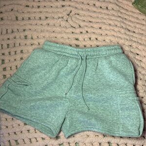 Women's Green Casual Shorts